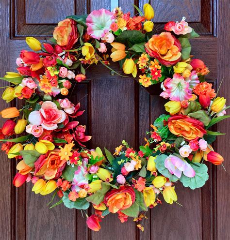 large metal summer outdoor wall wreaths for house|extra large outdoor spring wreaths.